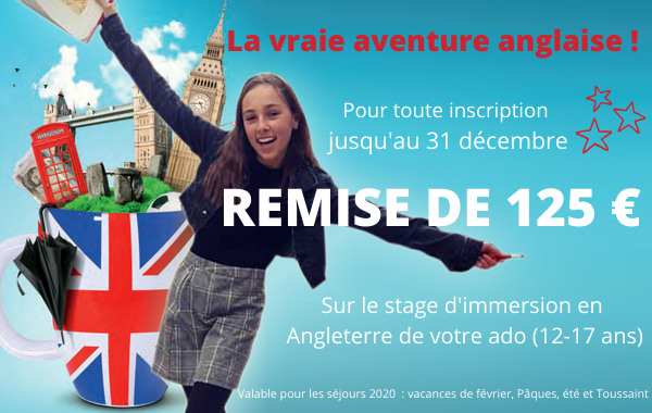 Promo stage immersion angleterre